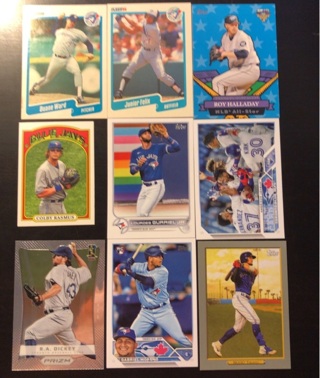 9 Toronto Blue Jays baseball cards 