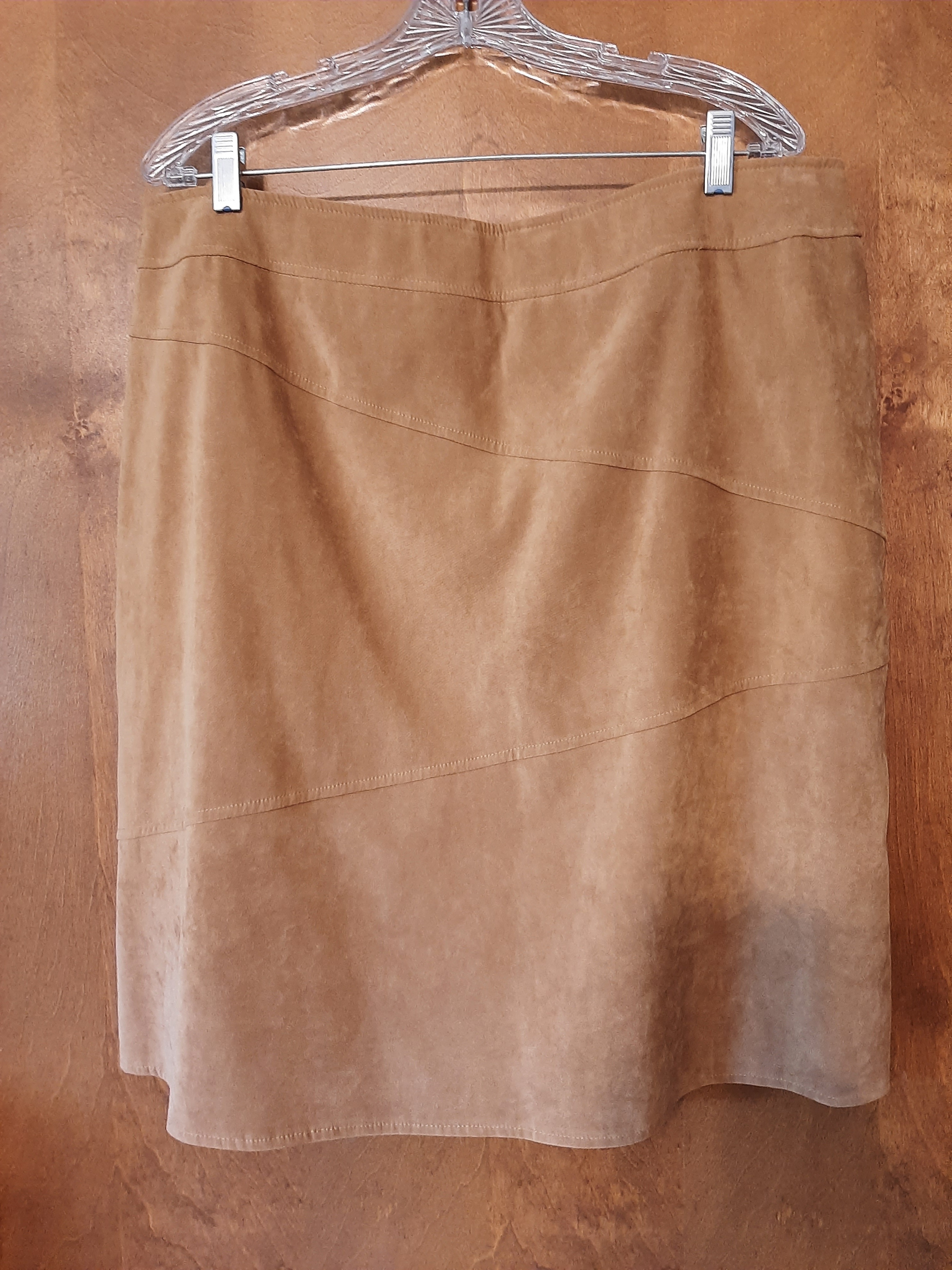 Free: Brown Suede Like Skirt by Tribal size 16