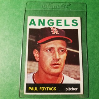 1964 - TOPPS BASEBALL CARD NO. 149 - PAUL FOYTACK - ANGELS - EXMT+