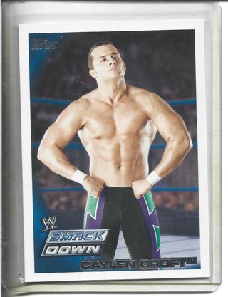 2010 Topps WWF/WWE Caylen Croft Card #49