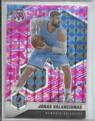 Jonas Valanciunas 2020-21 MOsaic Mosaic Camo Pink #94