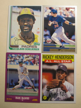 Baseball lot #48: McGwire, Henderson, Steinbach + vintage