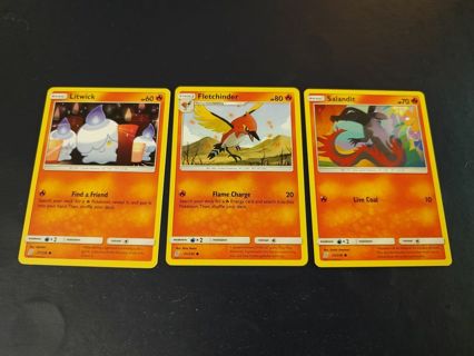 Pokemon Unified Minds Fire Cards