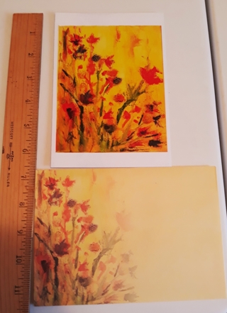 "Sunny Days and Garden Maze" Art Notecard w/matching Envelope