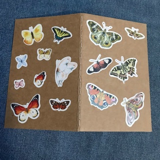 Kraft Pocket Journal Butterflies, Free Mail