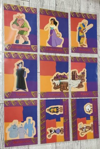9 Disney Hunchback of Notre Dame Pop Out Stand Up Cards!