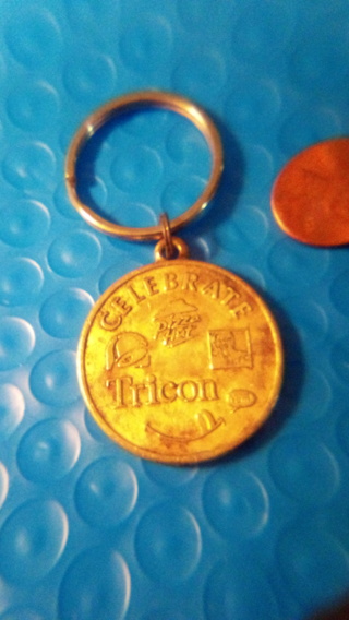 Celebrate ,Tricon,Pizza Hut,KFC, key chain, vintage 