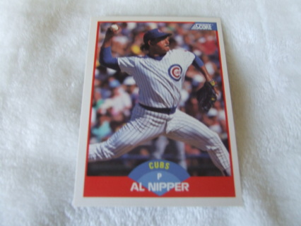 1989 Al Nipper Chicago Cubs Score Card #532