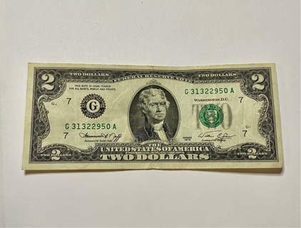 Two Dollar Bill 1976 Series