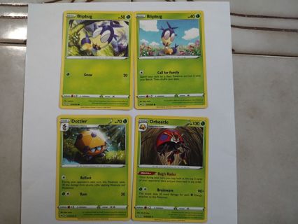 Pokemon SWSH Blipbug Dottler and Orbeetle (Rare)