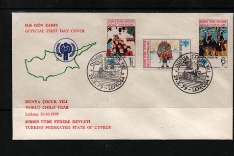 FDC sale - Turkish Cypyus international year of the child 29.Octuber 1979