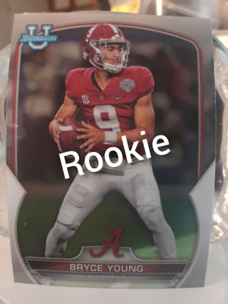 CHROME Bryce Young Alabama Rookie Bowman U /Panthers