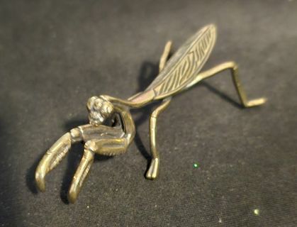 Golden Copper Brass Praying Mantis