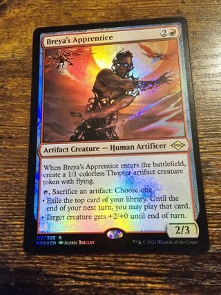 Magic the gathering mtg Breyas Apprentice foil rare card Modern Horizons 2