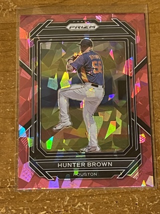 2023 Panini Prizm Baseball - Pink Cracked Ice - HUNTER BROWN #64