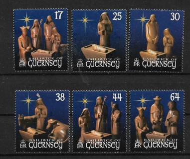 1999 Guernsey Sc697-702 Creche Figures Around Manger MNH C/S of 6