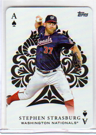 Stephen Strasburg,  2023 ToppsAll-Aces Card #AA-21, Washington Nationals, (EJ)