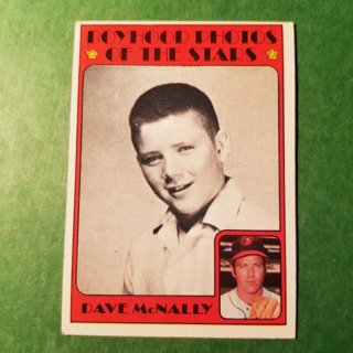 1972 - TOPPS BASEBALL CARD NO. 344 - DAVE McNALLY - BOYHOOD PHOTOS OF THE STARS