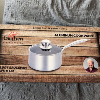 Guy Fieri 1.5qt saucepan w/lid new in box great for 2