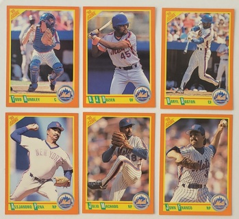 1990 Score Rookie & Traded 6 different New York Mets Cards - All Listed