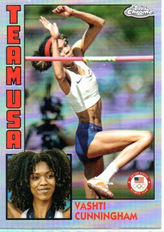 2024 Topps Olympics Chrome Vashti Cunningham Team USA