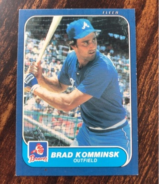 Brad Komminsk 1986 Flee Baseball Card 