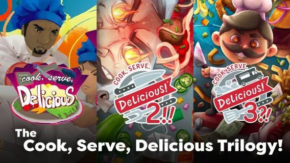 Cook Serve Delicious 1,2,3 Steam Key Bundle