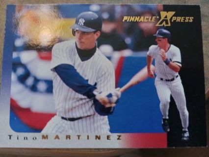 1997 PINNACLE XPRESS TINO MARTINEZ NEW YORK YANKEES BASEBALL CARD# 44