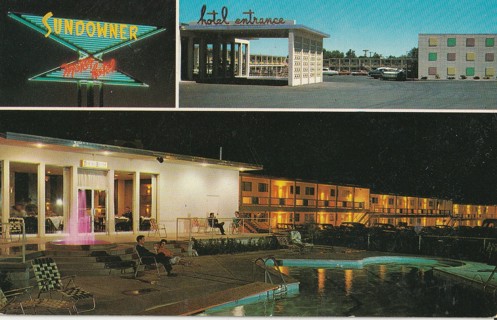 Vintage Unused Postcard: (gin10): Sundowner Hotel, Albuquerque, NM