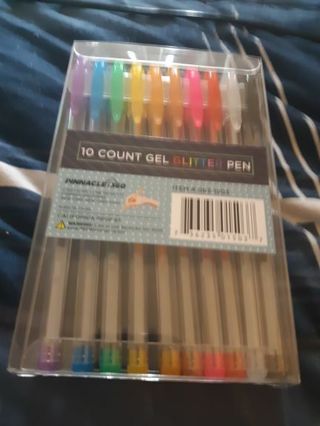 Glitter gel pens