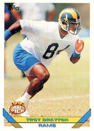 Troy Drayton 1993 Topps Los Angeles Rams