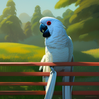 Listia Digital Collectible: A Cockatoo on the Fence