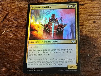 Magic the gathering mtg Markov Purifier foil Crimson Vow