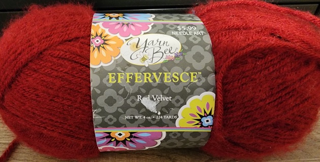 NEW - Yarn Bee Effervesce Yarn - "Red Velvet"