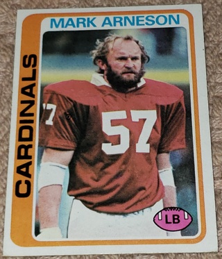 ♨️♨️ 1978 Topps Mark Arneson Football card # 27 St. Louis Cardinals ♨️♨️