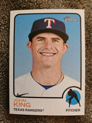 2022 Topps Heritage Short Print John King