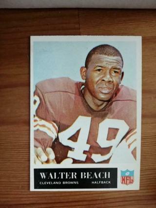 1965 Philadelphia Football Walter Beach Cleveland Browns NFL #30