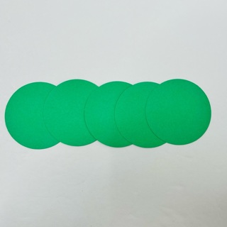 Green Circles Round Cardstock Shapes 