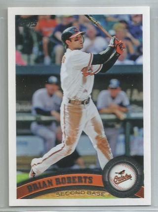 2011 Topps #443 Brian Roberts - Baltimore Orioles