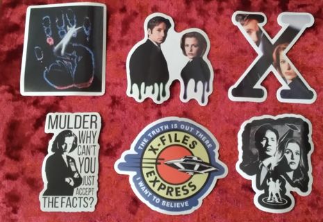 6 - "THE X-FILES SERIES" STICKERS