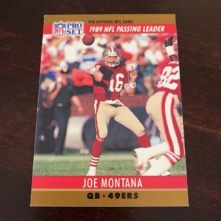 1990 Pro Set - [Base] #8 League Leader - Joe Montana