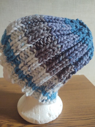 Hand Knit Bulky Ombre Hat