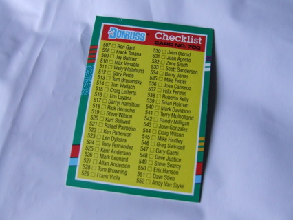 1991 Donruss Baseball Card Checklist #700