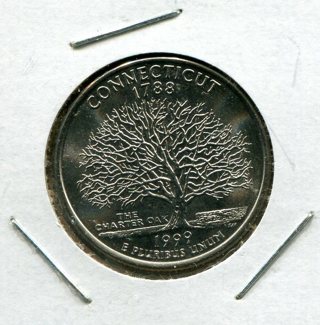 1999 D Connecticut State Quarter-B.U.