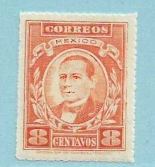 1926 Mexico Sc666 8c Benito Juarez MNH