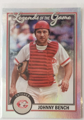 2023 Topps Series 2 Johnny Bench Legends Of The Game #LG-23 Insert - Cincinnati Reds