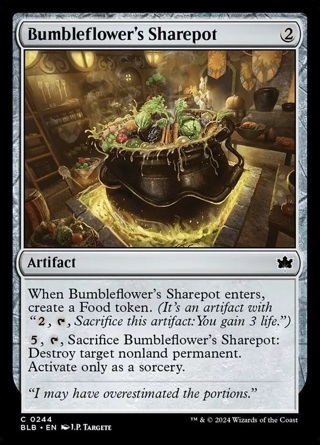 MTG Bloomburrow *FOIL* C Bumbleflower's Sharepot #0244