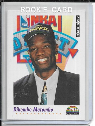 Dikembe Mutombo 1991-92 Skybox #516 Rookie Card