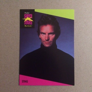 1991 ProSet Super⭐️Stars MusiCards | STING | Card # 95