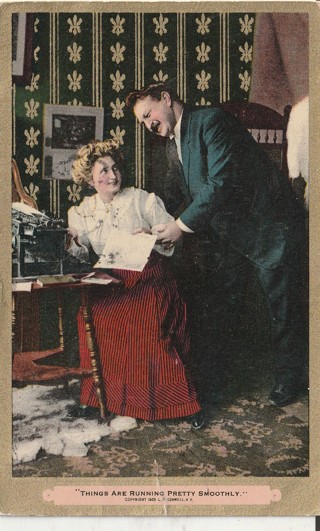 Vintage Used Postcard: (n): 1910 Things Are Running Pretty Smoothly